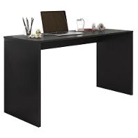 Mesa Para Computador Gávea E Livreiro Office Com Portas Pequenas Preto Trama - Móveis Leão - 2