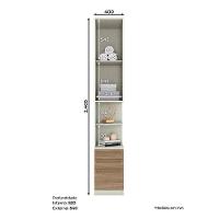 Armário Mesa De Cabeceira Predileto Areia Jequitibá - Henn - 2