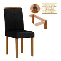 Mesa De Jantar 100x100cm Ambiente Isabela Com Vidro Ype Off White E 4 Cadeiras Amanda Ype Veludo Preto – New Ceval