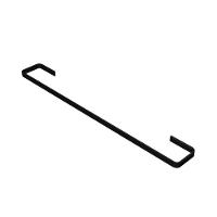 Porta Toalha De Banho Quadrado Preto Fosco