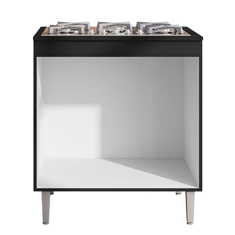 Balcão Cooktop Andréia Preto Fosco - Ajl - 4