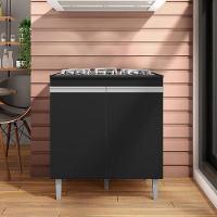 Balcão Cooktop Andréia Preto Fosco - Ajl - 2