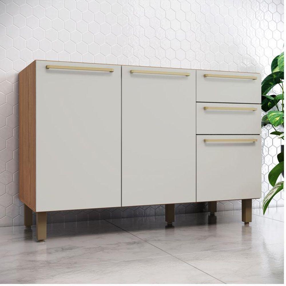 Balcão De Pia 120 Cm Ambiente Requinte Nature Areia Hp – Henn - 1