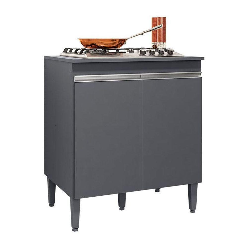 Balcão Cooktop Ambiente Andréia Cinza Fosco - Ajl - 2