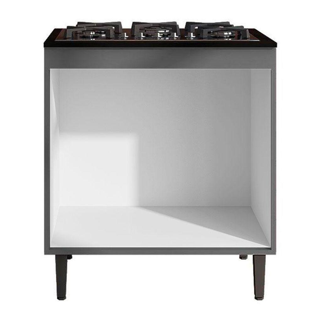 Balcão Cooktop Ambiente Andréia Cinza Fosco - Ajl - 3