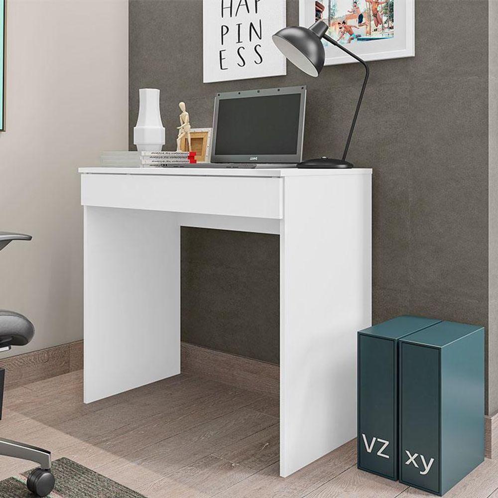 Mesa Para Computador Alexia Branco Brilho - Ajl - 2