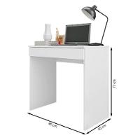 Mesa Para Computador Alexia Branco Brilho - Ajl - 3