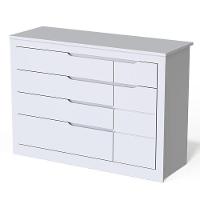 Berço Multifuncional E Cômoda Cléo Branco Acetinado - Carolina Móveis