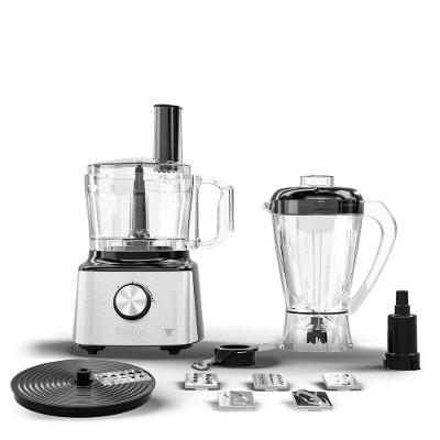 Multiprocessador Philco PMP10A 5 em 1 2 Velocidades 1000W Preto com Liquidificador 1,5L 220V