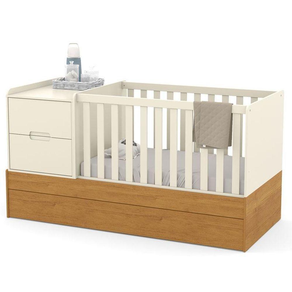 Berço Americano Multifuncional Formare Off White Freijó - Matic - 1