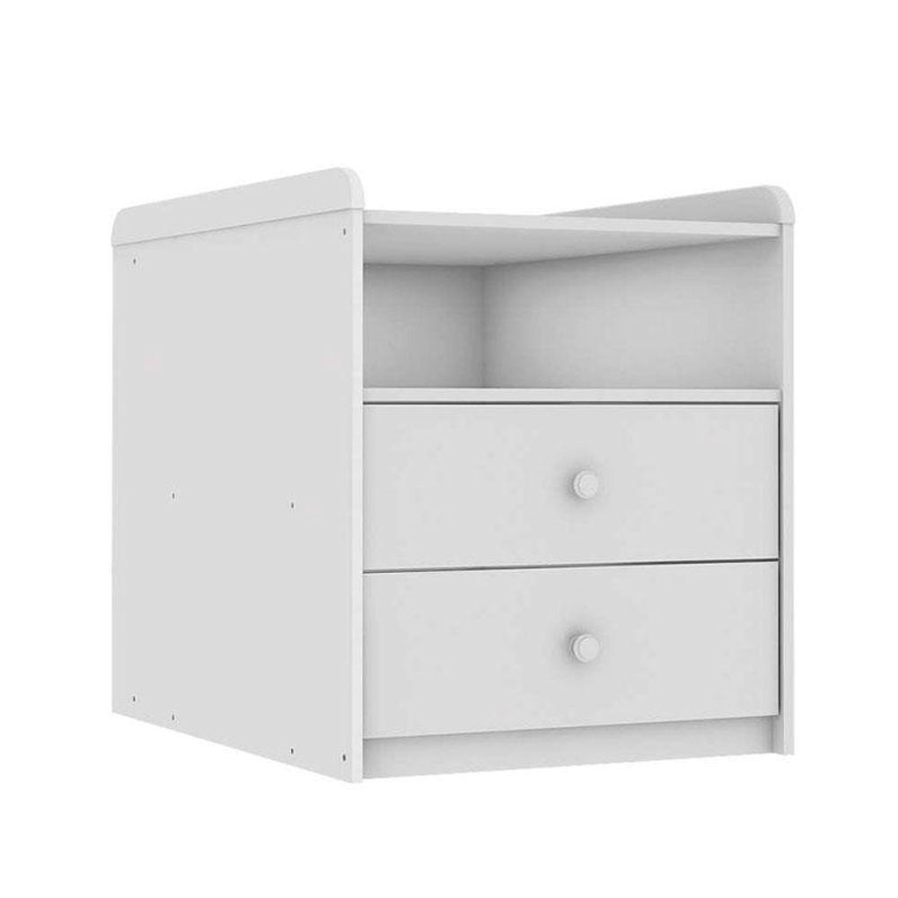 Quarto De Bebê Lívia Com Berço Multifuncional Selena Branco Brilho Com Colchão Ortobom Phisical - Phoenix - 7