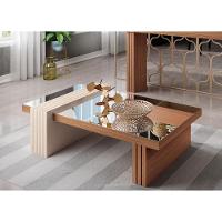 Mesa De Centro Luna Nature Off White Com Espelho - Hb Móveis - 2