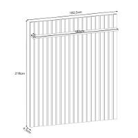 Painel Ripado You Illusion 1.8 Com Mesa De Centro Sky Cinamomo Off White - Hb Móveis - 3