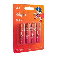 60 Pilhas Palito De Zinco Carvão 1,5v Elgin Aaa - 5