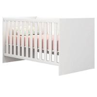 Quarto De Bebê Louise 4 Portas Com Berço Doce Sonho 100 Branco Brilho E Colchão - Ajl - 5