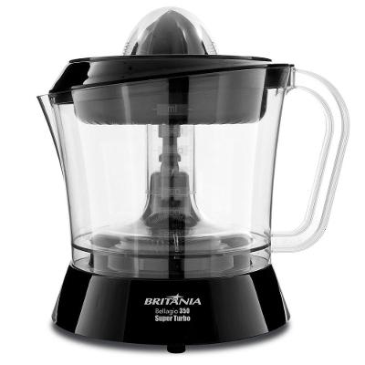 Espremedor de Frutas Elétrico Bellagio 350 Turbo Jarra 1,5L Preto 110V 35W Britânia
