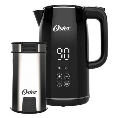 Kit Chaleira Digital 1,7L E Moedor De Café Inox Oster 110V