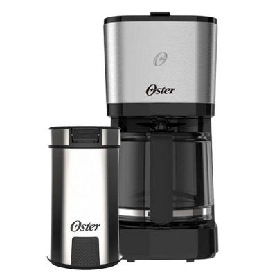 Kit Cafeteira Inox 1,2L e Moedor de Café OCAF600 110V Oster Preto