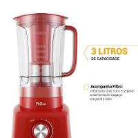 Liquidificador Philco PH900 Vermelho 1200W 220V - 5