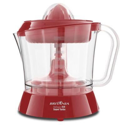 Espremedor de Frutas Elétrico Bellagio 350 Turbo 35W Vermelho 110V Britânia