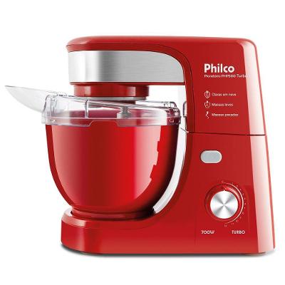 Batedeira Planetária Philco PHP500 4L 700W 11 Velocidades Vermelho 220V