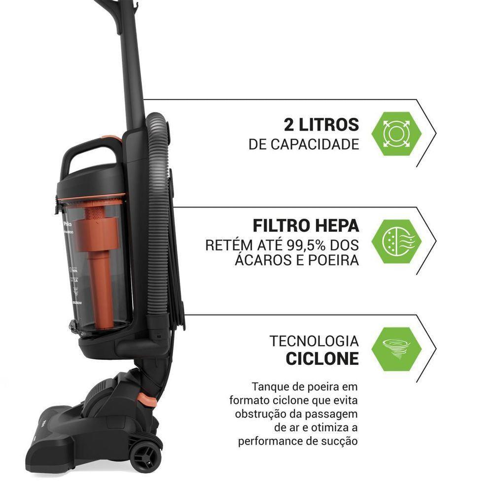 Aspirador De Pó Vertical Philco 2000W 2L PASE30 220V - 5