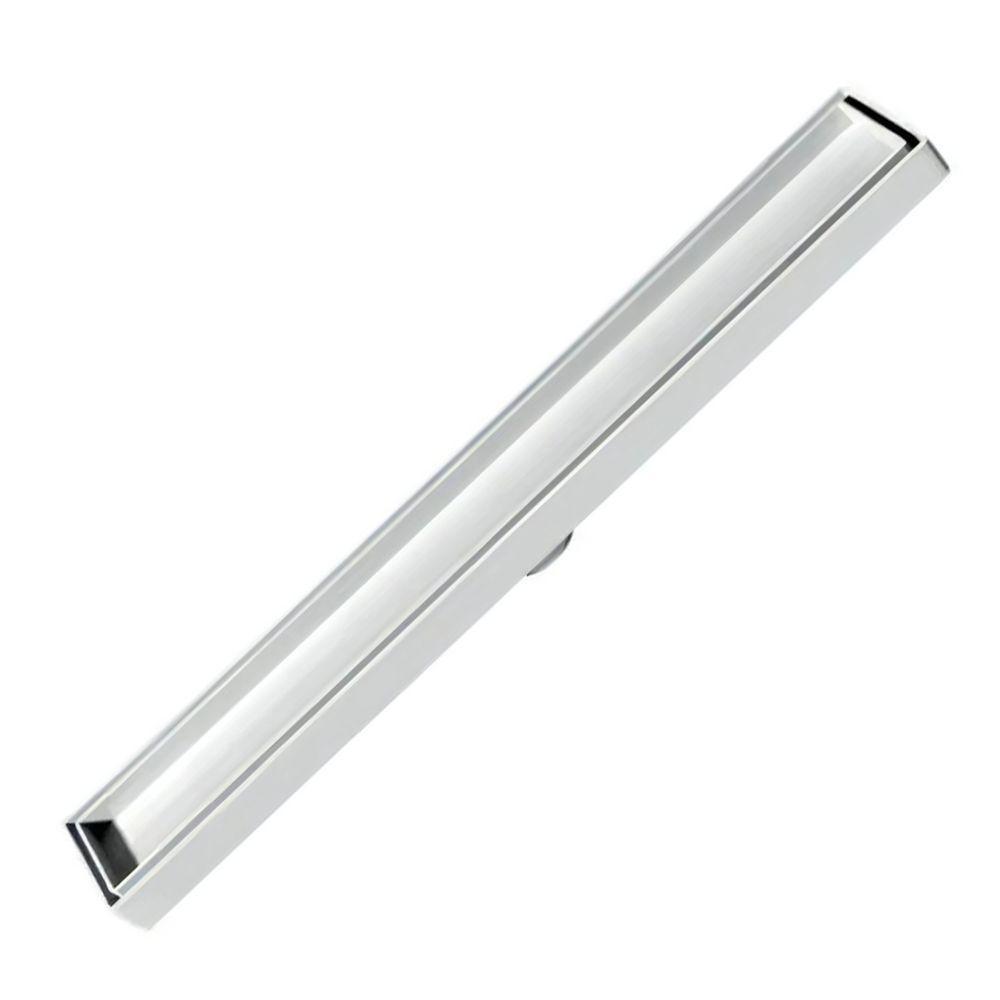 Kit 2 Ralo Oculto Linear Embutir 5x50 P/ Porcelanato Branco - 5