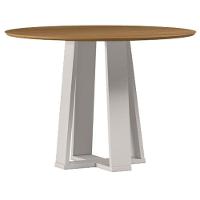 Mesa De Jantar 100x100 Cm Isabela Sem Vidro Off White Ype – New Ceval - 1
