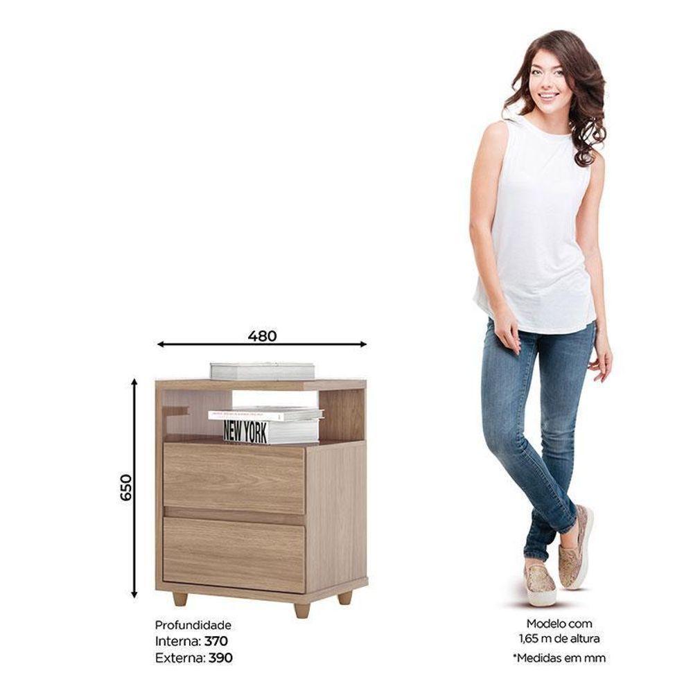 Mesa De Cabeceira Ambiente Campeche Jequitibá Brilho – Henn - 3