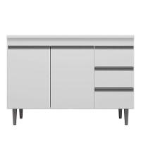 Balcão De Pia Andréia 100 Cm Branco – Ajl - 1