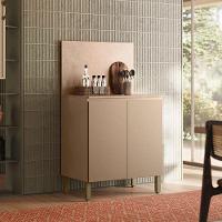 Balcão 2 Portas 80 Cm Art 6018 Com Tampo E Painel Vanilla – Kits Paraná - 4