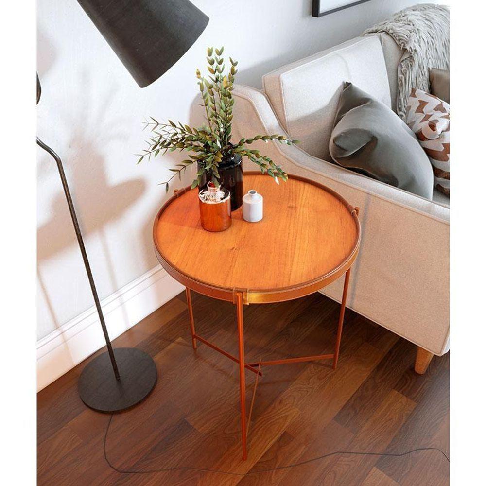 Mesa Lateral Aqua Pequena Nature Cobre - Imcal - 4