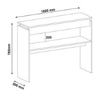Aparador 100Cm Com Prateleira Multimóveis Cr50028 Preto Preto