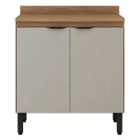 Balcão De Cozinha Firenze 2 Portas 80 Cm Amêndola Touch Nude Prime Tx - Demóbile - 1