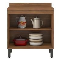 Balcão De Cozinha Firenze 2 Portas 80 Cm Amêndola Touch Nude Prime Tx - Demóbile - 2