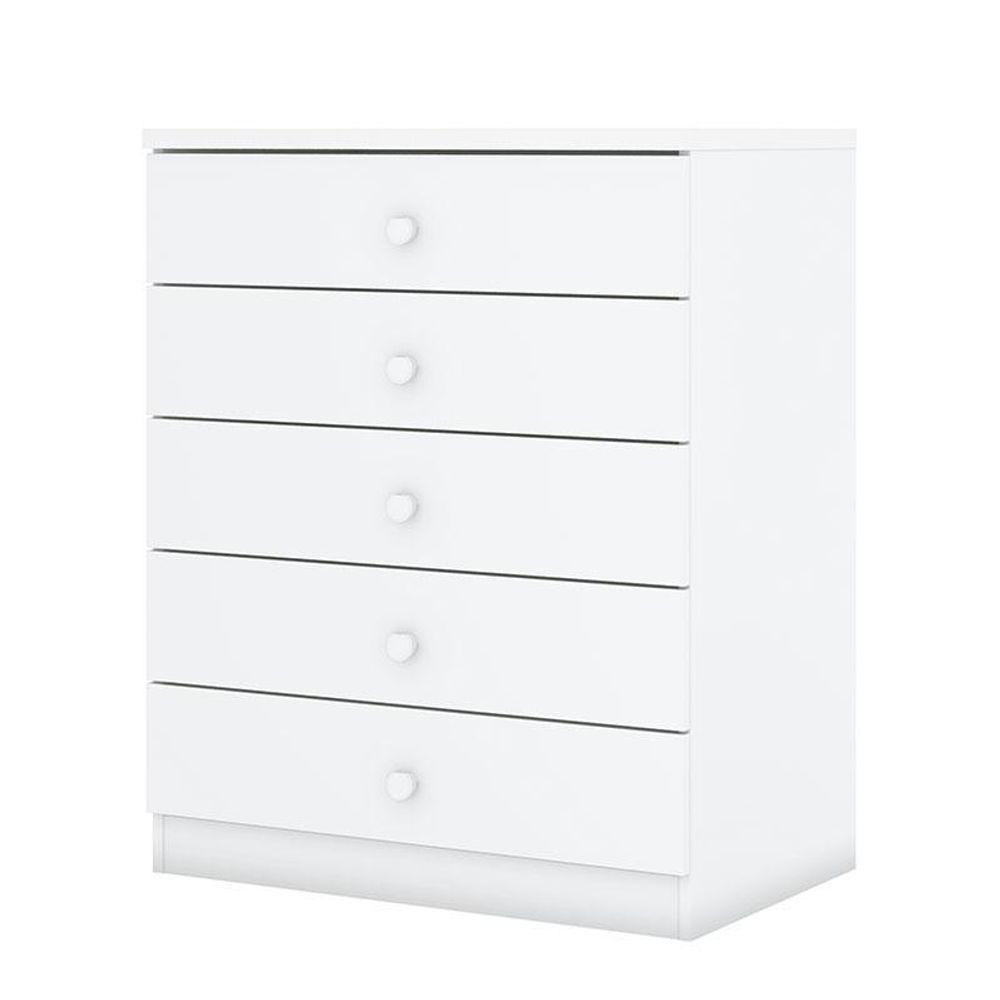 Berço Nacional Bala De Menta E Cômoda Infantil Pique-esconde Branco Com Colchão Ortobom – Henn - 2