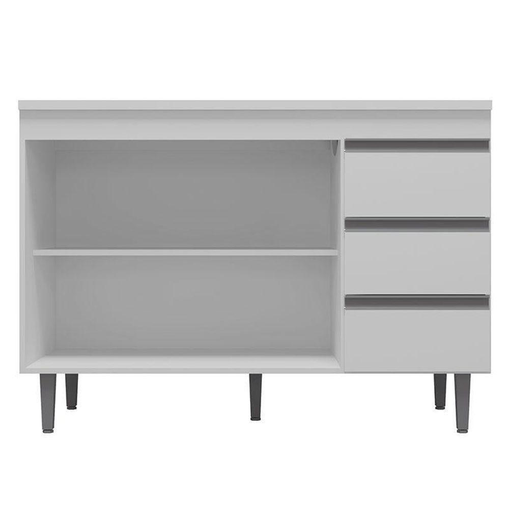 Balcão De Pia Andréia 120 Cm Branco – Ajl - 2