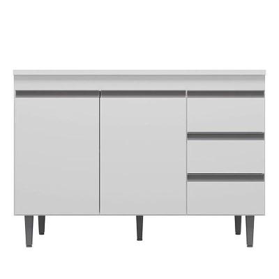 Balcão De Pia Andréia 120 Cm Branco – Ajl