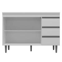 Balcão De Pia Andréia 120 Cm Branco – Ajl - 2