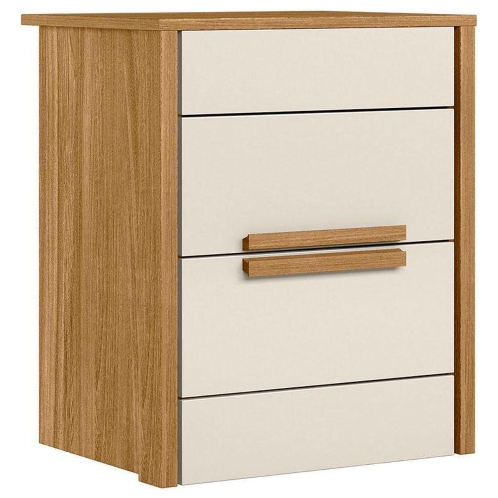 Mesa De Cabeceira Ambiente Dhara Freijó Off White - Moval - 4