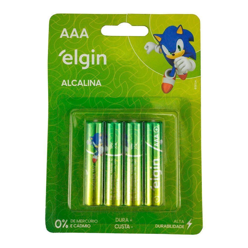 Pilha Alcalina Aaa Elgin Energy Lr03 1,5v Palito 10 Unidades - 3