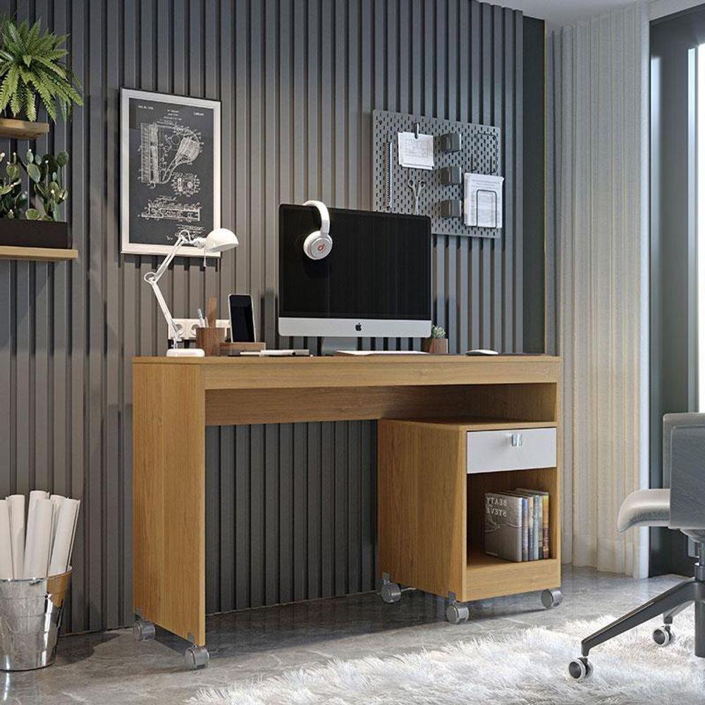 Mesa Para Computador Giga Cinamomo Off White - Valdemóveis - 2