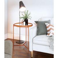 Mesa Lateral Aqua Grande Com Espelho Cobre - Imcal - 4