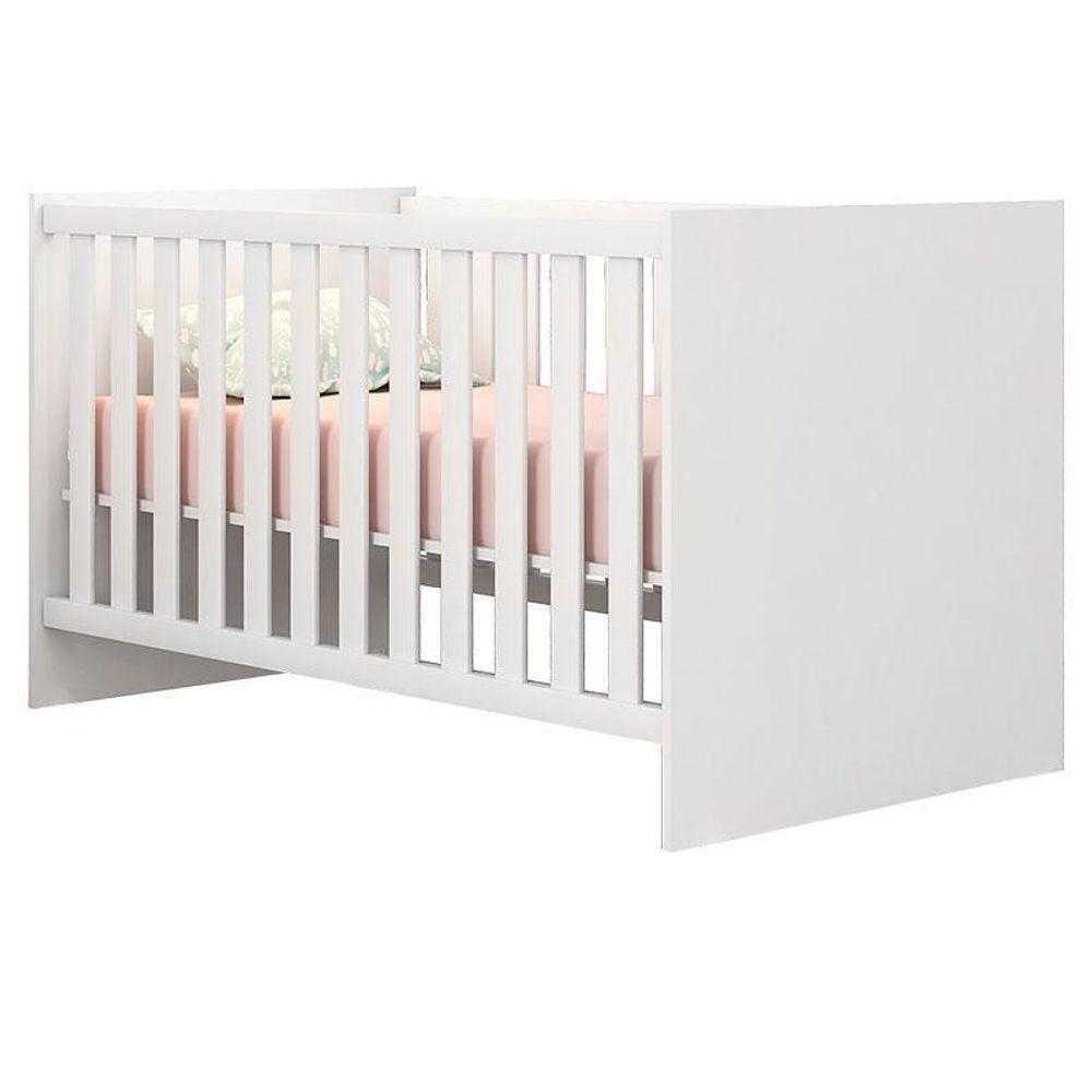 Quarto De Bebê Ternura Baby 6 Portas Com Cômoda Gaveteiro Branco Brilho - Incorplac - 2