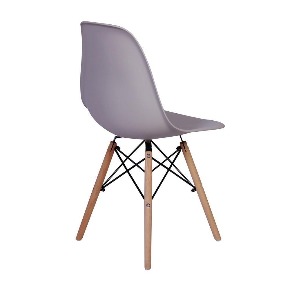 Kit Mesa Jantar Eiffel 120cm Branca com 2 Cadeiras Charles Eames Cinza - 2