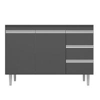 Balcão De Pia Ambiente Andréia 100 Cm Cinza Fosco – Ajl - 2