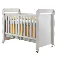 Berço Americano Mirelle Com Colchão E Guarda Roupa Ternura Baby 4 Portas Branco Flex - Incorplac - 2