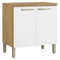 Balcão De Cozinha Ametista 2 Portas 80 Cm Freijó Supremo - Kits Paraná - 1