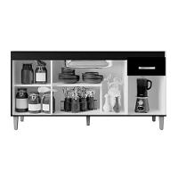 Balcão De Pia Gabriela 150 Cm Cinza Fosco - Ajl - 4