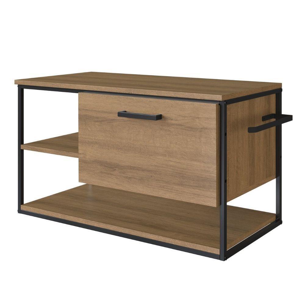 Gabinete Para Banheiro Industrial Suspenso Com Porta Basculante Mel - 4